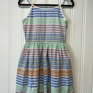 Striped Multicolor Kids Casual Dress